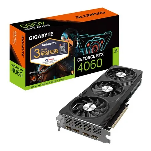 GIGABYTE 지포스 RTX 4060 GAMING OC D6 8GB 제이씨현