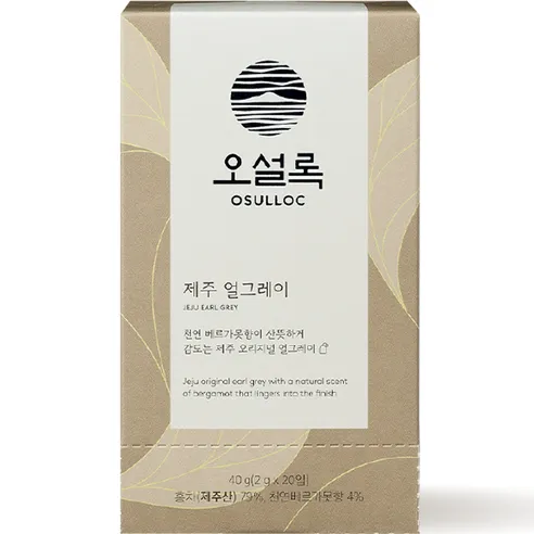 오설록 제주 얼그레이 티백, 2g, 20개입, 1개