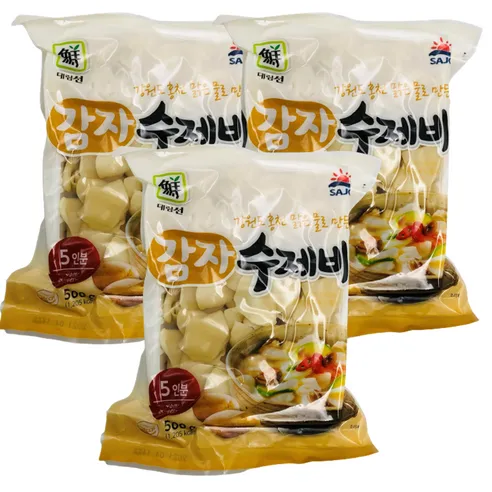 대림선 감자 수제비 500g x3개, 500g, 3개