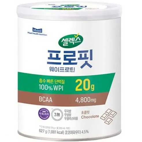 셀렉스 프로핏 웨이프로틴 파우더 초콜릿, 627g, 1개