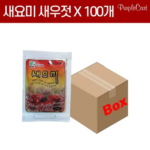 새요미 새우젓 15gX100개 미니새우젓, 1.5kg, 1개