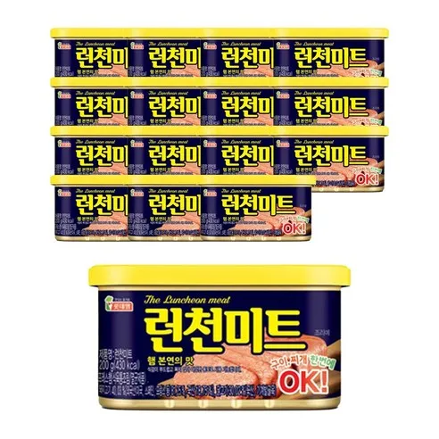 올따옴 롯데 런천미트 200g 16캔, 1세트