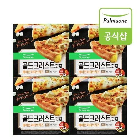 [풀무원] 골드 크러스트피자 파이브치즈 479gX4판, 479g, 4개