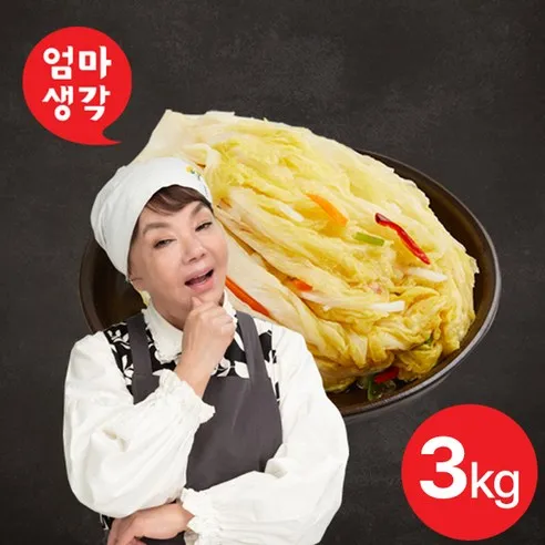 [KT알파쇼핑]김수미 엄마생각 백김치3kg, 3kg, 1개