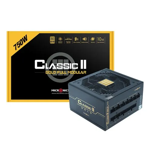 마이크로닉스 Classic II 750W 80PLUS GOLD 230V EU 풀모듈러 ATX 파워 HP1-O750GD-E12F