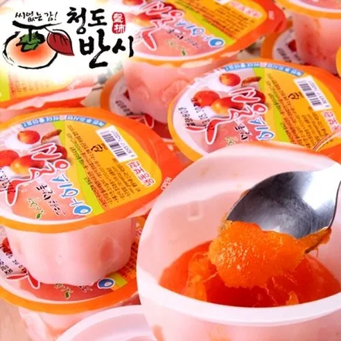 반시마을영농조합 달콤샤르르 아이스 홍시 18개(컵)/개당80g~100g, 80g, 18개