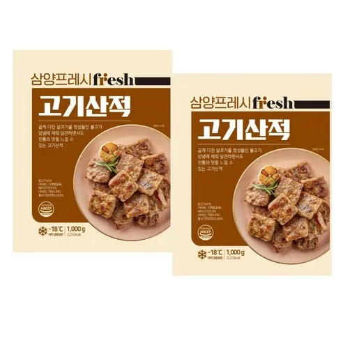 삼양 고기산적1kgX2팩, 1kg, 2개