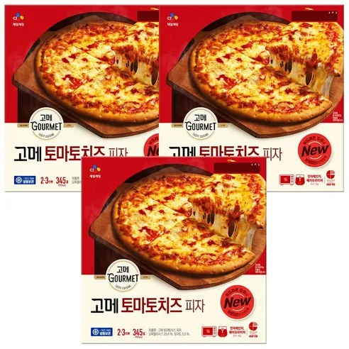 고메 토마토치즈 피자 345g x 3개, 345g, 3개