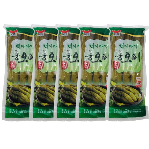 일가집 백다다기 통오이지 300g x 5개 밑반찬, 300g, 5개