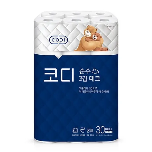 코디 순수 3겹데코 30Mx30롤 1개