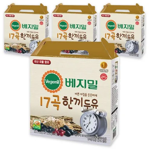 베지밀 17곡 한끼두유, 190ml, 64개