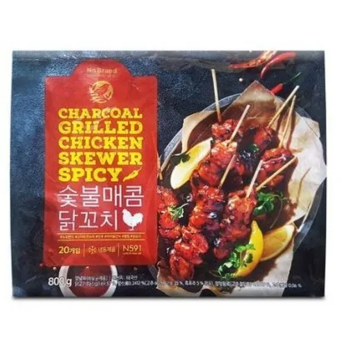 노브랜드 숯불매콤닭꼬치 800g x 2개, 800g, 2개