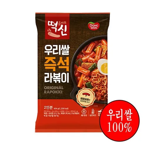 동원 떡볶이의 신 즉석라볶이, 404g, 3개