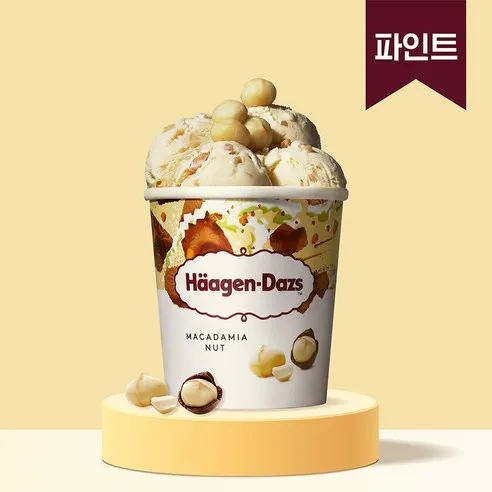 하겐다즈 아이스크림 파인트 마카다미아넛 473ml, 473ml, 2개