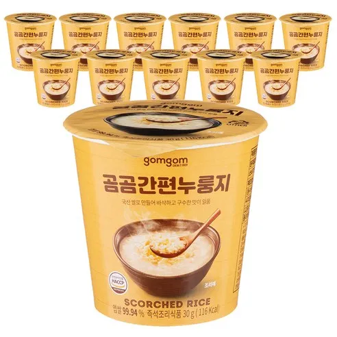 곰곰 간편 누룽지, 30g, 12개