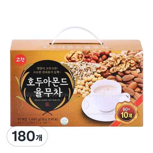 고향 호두 아몬드 율무차, 18g, 90개입, 2개