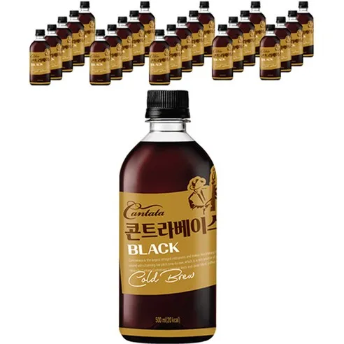 칸타타 콘트라베이스 콜드브루 블랙, 500ml, 24개