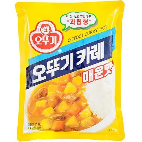 오뚜기 분말 카레 매운맛, 1kg, 1개