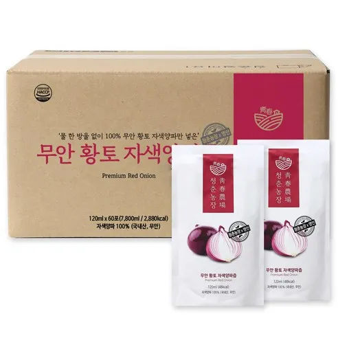 청춘농장 무안 자색 양파즙, 120ml, 60개