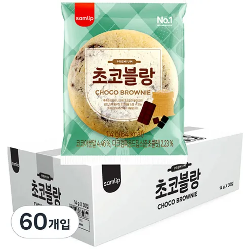 삼립 초코블랑, 14g, 60개