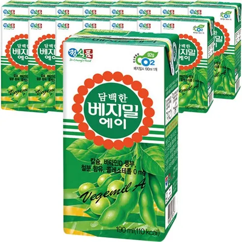 담백한 베지밀 에이, 190ml, 16개