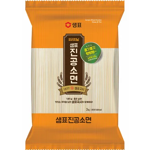 샘표 오리지날 진공소면, 3kg, 1개