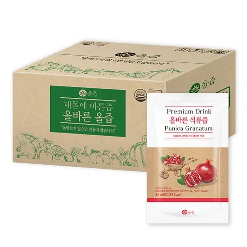 올즙 올바른 석류즙, 80ml, 50개