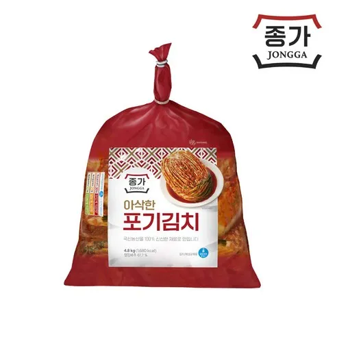 [종가집] 시원하고 깔끔한 포기김치, 4.8kg, 1개